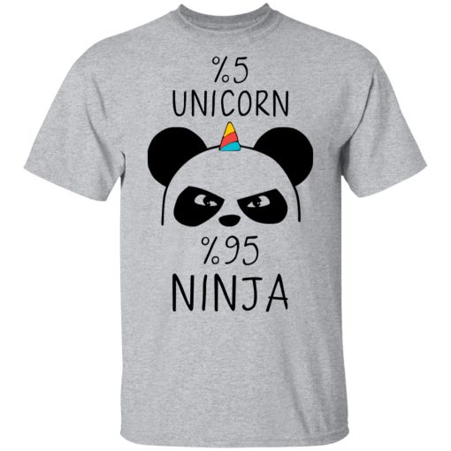 Pandacorn 5% Unicorn 95% Ninja T-Shirts, Hoodies, Long Sleeve 5