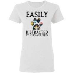 Easily Distracted By Jeeps And Dogs T-Shirts, Hoodies, Long Sleeve 31