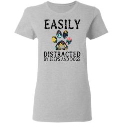 Easily Distracted By Jeeps And Dogs T-Shirts, Hoodies, Long Sleeve 33