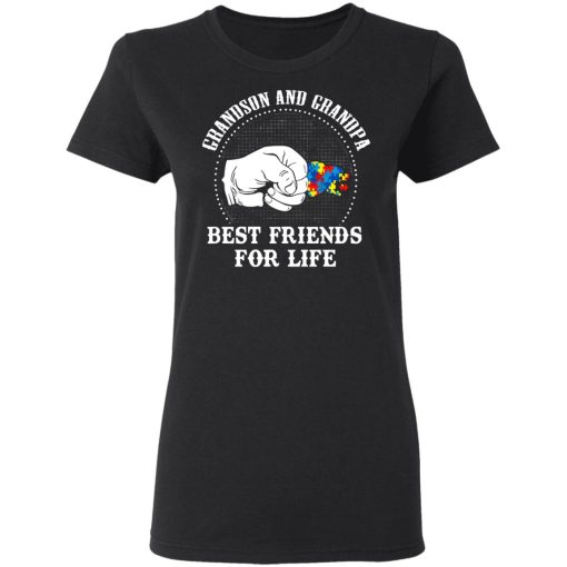 Autism Grandson And Grandpa Best Friends For Life Autism Awareness T-Shirts, Hoodies, Long Sleeve 9