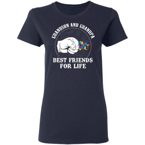 Autism Grandson And Grandpa Best Friends For Life Autism Awareness T-Shirts, Hoodies, Long Sleeve 13