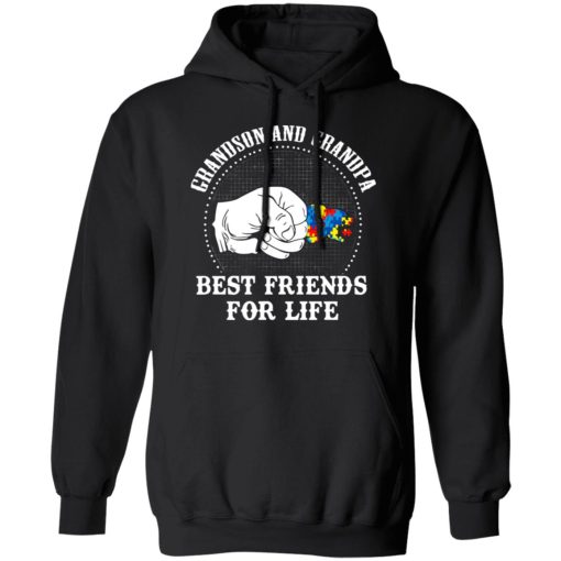 Autism Grandson And Grandpa Best Friends For Life Autism Awareness T-Shirts, Hoodies, Long Sleeve 19