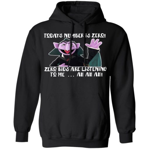 Count von Count – Today’s Number is Zero Zero Kids Are Listening To Me T-Shirts, Hoodies, Long Sleeve 19