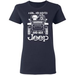A Girl Her Shih Tzu And Her Jeep T-Shirts, Hoodies, Long Sleeve 37