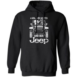 A Girl Her Shih Tzu And Her Jeep T-Shirts, Hoodies, Long Sleeve 44