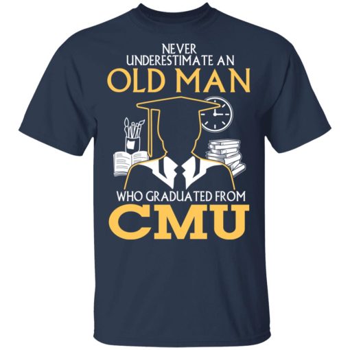 Never Underestimate An Old Man Who Graduated From CMU T-Shirts, Hoodies, Long Sleeve 5