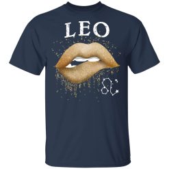 Leo Zodiac July August Birthday Gift Golden Lipstick T-Shirts, Hoodies, Long Sleeve 30