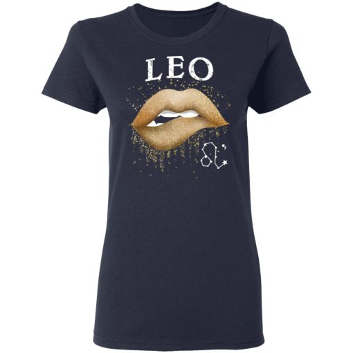 Leo Zodiac July August Birthday Gift Golden Lipstick T-Shirts, Hoodies, Long Sleeve 14