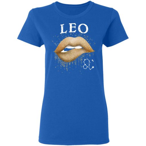 Leo Zodiac July August Birthday Gift Golden Lipstick T-Shirts, Hoodies, Long Sleeve 16