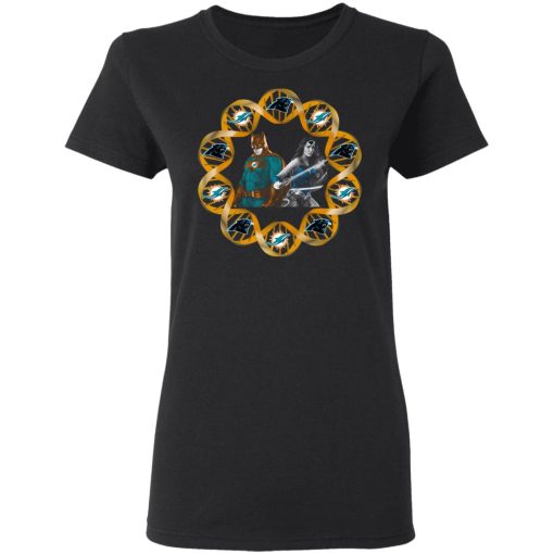 Miami Dolphins And Carolina Panthers In My DNA Batman Superwoman T-Shirts, Hoodies, Long Sleeve 9