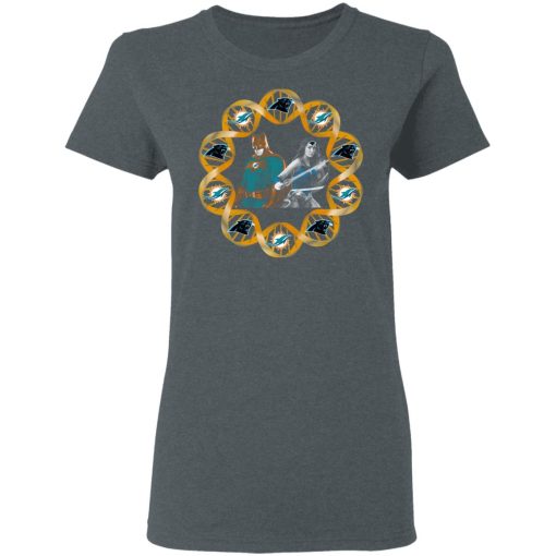 Miami Dolphins And Carolina Panthers In My DNA Batman Superwoman T-Shirts, Hoodies, Long Sleeve 11