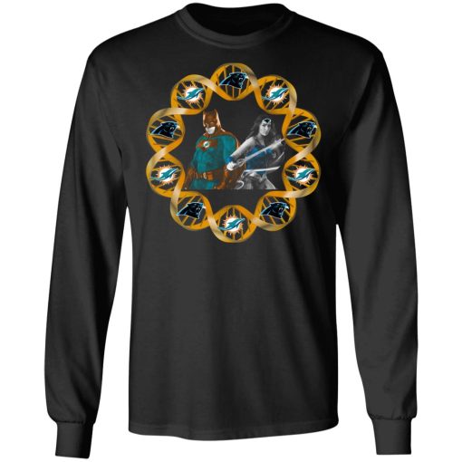 Miami Dolphins And Carolina Panthers In My DNA Batman Superwoman T-Shirts, Hoodies, Long Sleeve 17