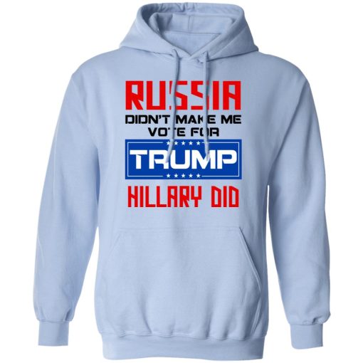 Russia Didn’t Make Me Vote For Trump Hillary Did T-Shirts, Hoodies, Long Sleeve 24