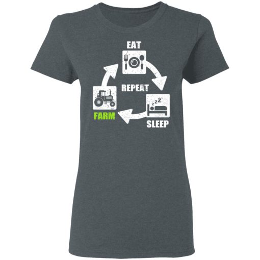 Eat Sleep Farm Repeat Farming T-Shirts, Hoodies, Long Sleeve 11