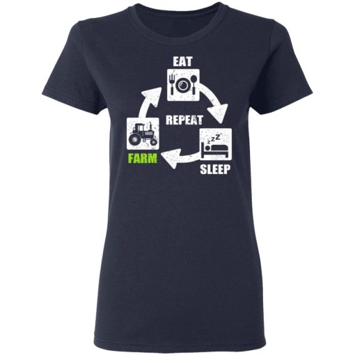 Eat Sleep Farm Repeat Farming T-Shirts, Hoodies, Long Sleeve 13