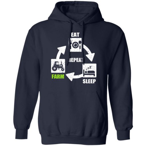 Eat Sleep Farm Repeat Farming T-Shirts, Hoodies, Long Sleeve 21
