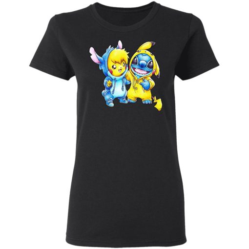 Cute Stitch Pokemon T-Shirts, Hoodies, Long Sleeve 9