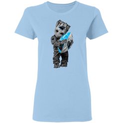 Baby Groot Hugging Carolina Panthers T-Shirts, Hoodies, Long Sleeve 29