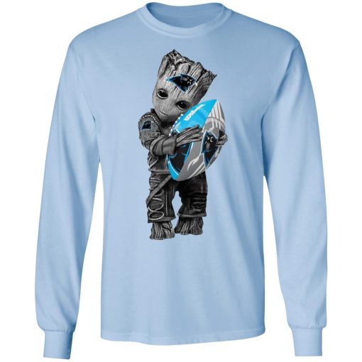 Baby Groot Hugging Carolina Panthers T-Shirts, Hoodies, Long Sleeve 17