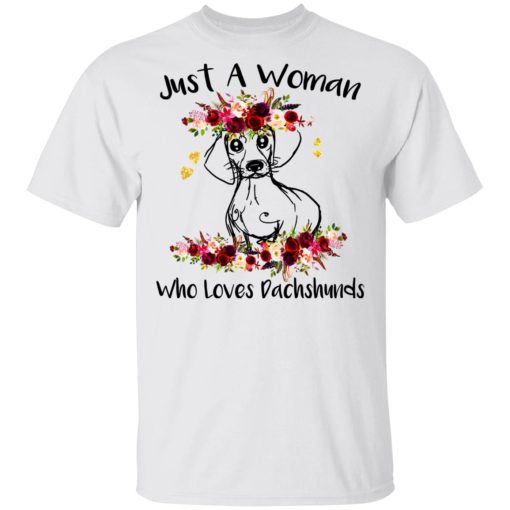 Just A Woman Who Loves Dachshunds T-Shirts, Hoodies, Long Sleeve 3