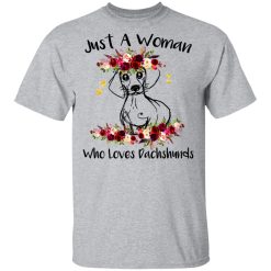 Just A Woman Who Loves Dachshunds T-Shirts, Hoodies, Long Sleeve 28