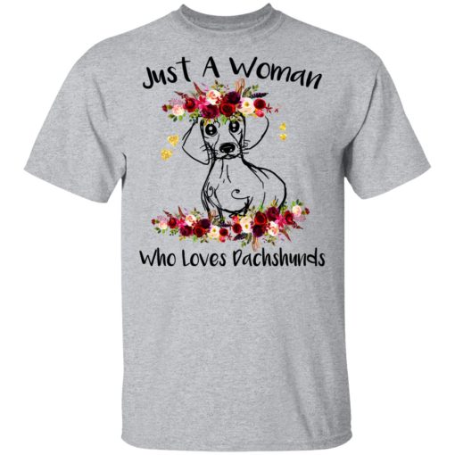 Just A Woman Who Loves Dachshunds T-Shirts, Hoodies, Long Sleeve 6