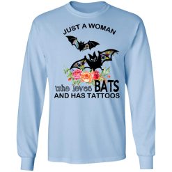 Just A Woman Who Loves Bats And Has Tattoos T-Shirts, Hoodies, Long Sleeve 39