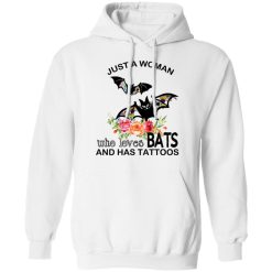 Just A Woman Who Loves Bats And Has Tattoos T-Shirts, Hoodies, Long Sleeve 43