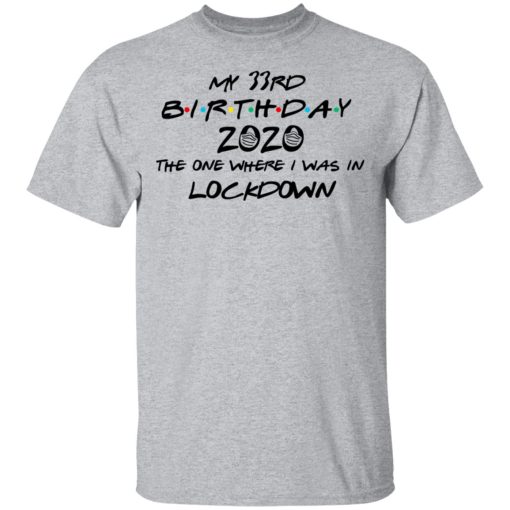 My 33rd Birthday 2020 The One Where I Was In Lockdown T-Shirts, Hoodies, Long Sleeve 5