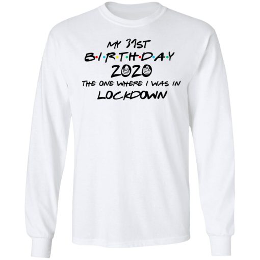 My 31st Birthday 2020 The One Where I Was In Lockdown T-Shirts, Hoodies, Long Sleeve 15