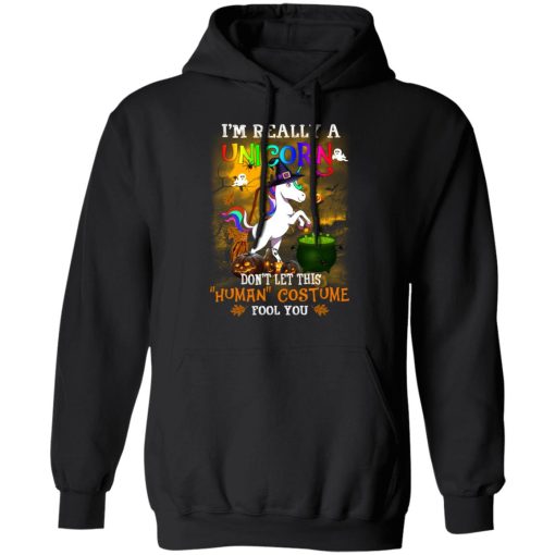 Unicorn I’m Really A Unicorn Don’t Let This Human Costume Fool You T-Shirts, Hoodies, Long Sleeve 19