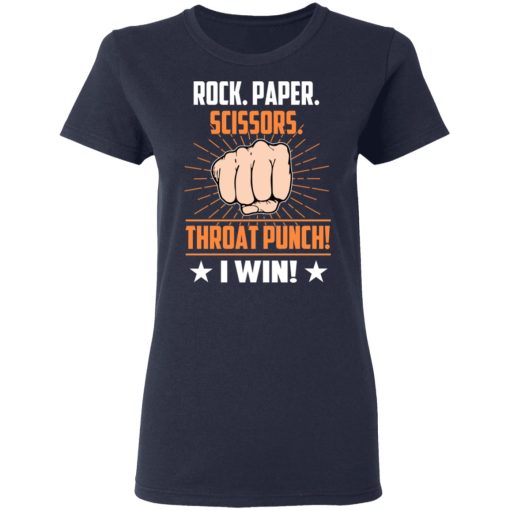 Rock Paper Scissors Throat Punch I Win T-Shirts, Hoodies, Long Sleeve 13