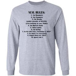 Ylyl Rules No Boomers No Zoomers No Weebs Ignore Rule 5 T-Shirts, Hoodies, Long Sleeve 35