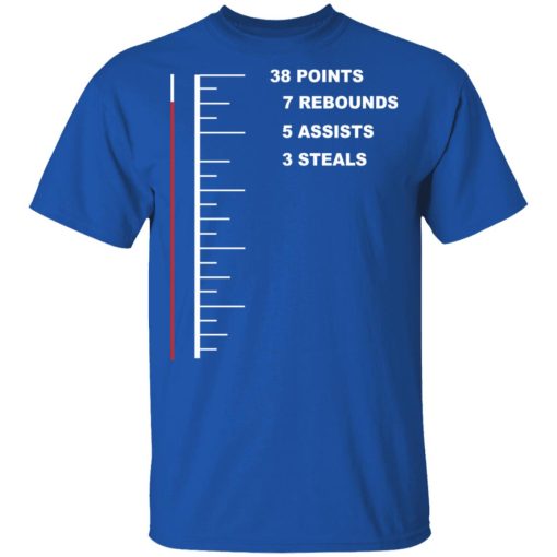 Flugame 38 Points 7 Rebounds 5 Assists 3 Steals T-Shirts, Hoodies, Long Sleeve 7
