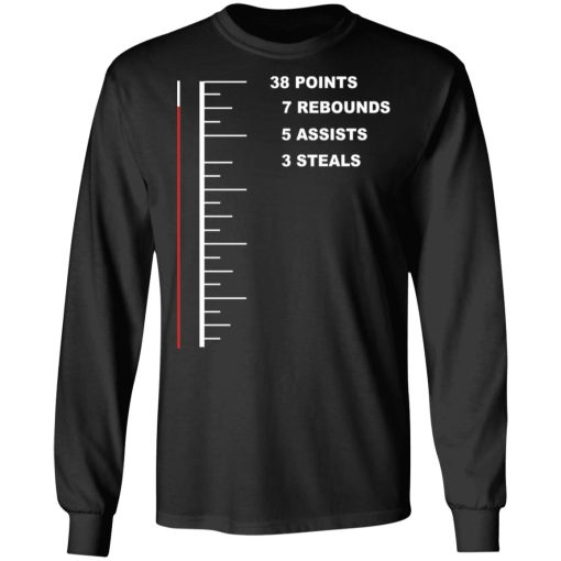 Flugame 38 Points 7 Rebounds 5 Assists 3 Steals T-Shirts, Hoodies, Long Sleeve 17