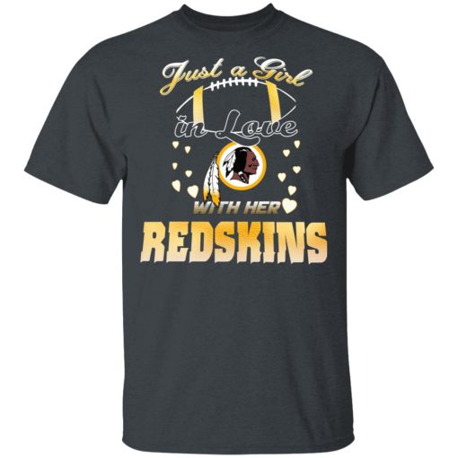 Washington Redskins Just A Girl In Love With Her Redskins T-Shirts, Hoodies, Long Sleeve 4