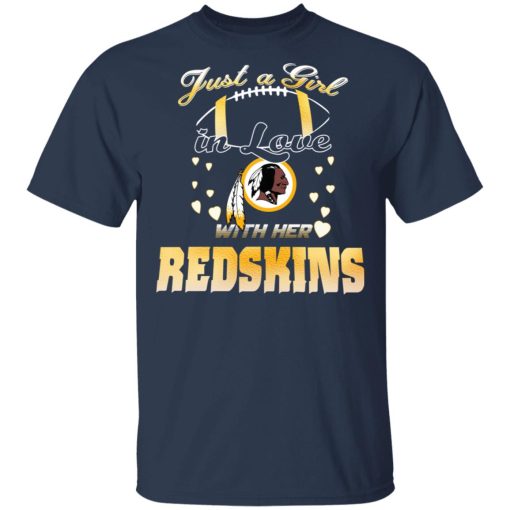Washington Redskins Just A Girl In Love With Her Redskins T-Shirts, Hoodies, Long Sleeve 5