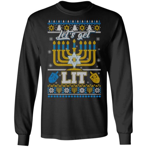 Funny Happy Hanukkah Chanukah Let’s Get Lit T-Shirts, Hoodies, Long Sleeve 17