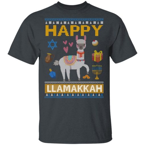 Happy Llama Llamakkah Hanukkah T-Shirts, Hoodies, Long Sleeve 3