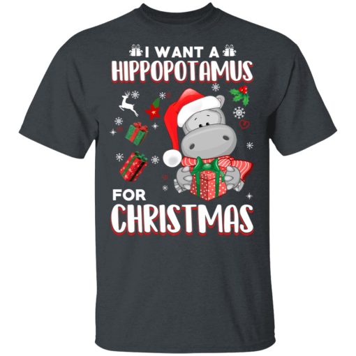 I Want A Hippopotamus For Christmas T-Shirts, Hoodies, Long Sleeve 3