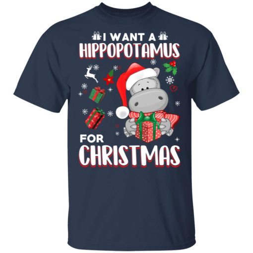 I Want A Hippopotamus For Christmas T-Shirts, Hoodies, Long Sleeve 5