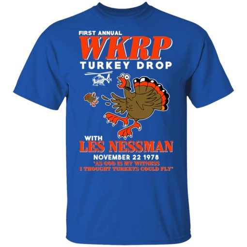 First Annual WKRP Turkey Drop With Les Nessman T-Shirts, Hoodies, Long Sleeve 7