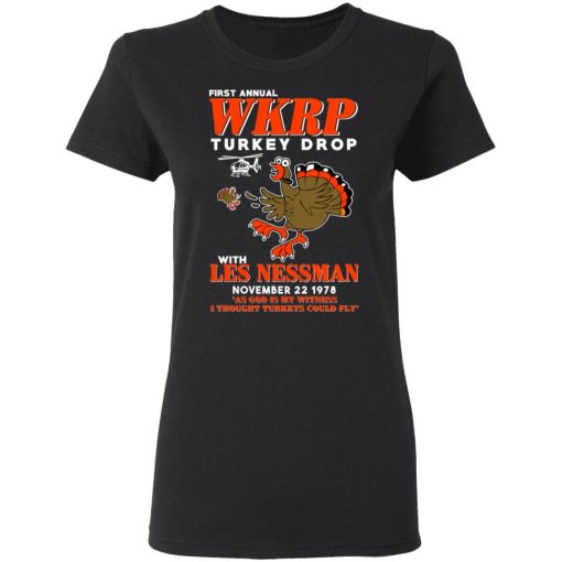 First Annual WKRP Turkey Drop With Les Nessman T-Shirts, Hoodies, Long Sleeve 9