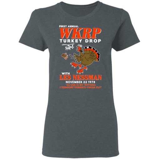 First Annual WKRP Turkey Drop With Les Nessman T-Shirts, Hoodies, Long Sleeve 11