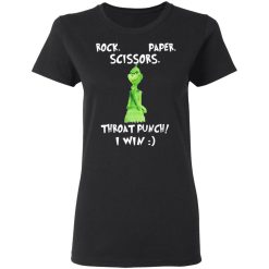 The Grinch Rock Paper Scissors Throat Punch I Win T-Shirts, Hoodies, Long Sleeve 33