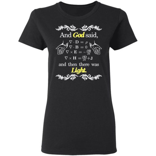 God Said Maxwell Equations Christian Physics Nerd T-Shirts, Hoodies, Long Sleeve 9