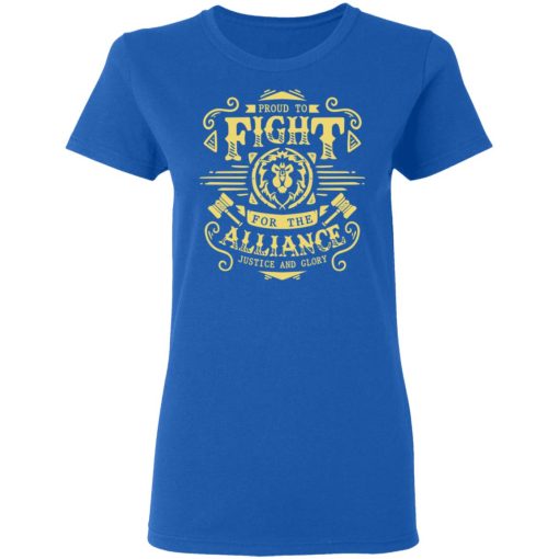 Proud To Fight For The Alliance Justice And Glory World Of Warcraft T-Shirts, Hoodies, Long Sleeve 15