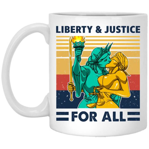 Liberty & Justice For All Vintage Mug
