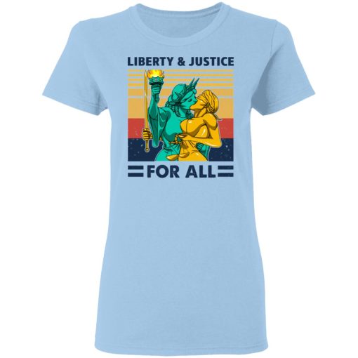 Liberty & Justice For All Vintage T-Shirts, Hoodies, Long Sleeve 7