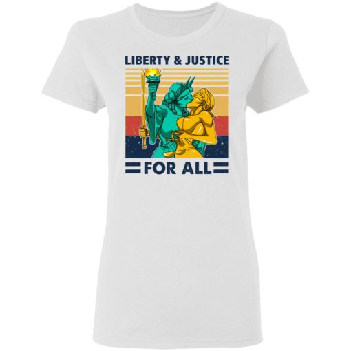 Liberty & Justice For All Vintage T-Shirts, Hoodies, Long Sleeve 9